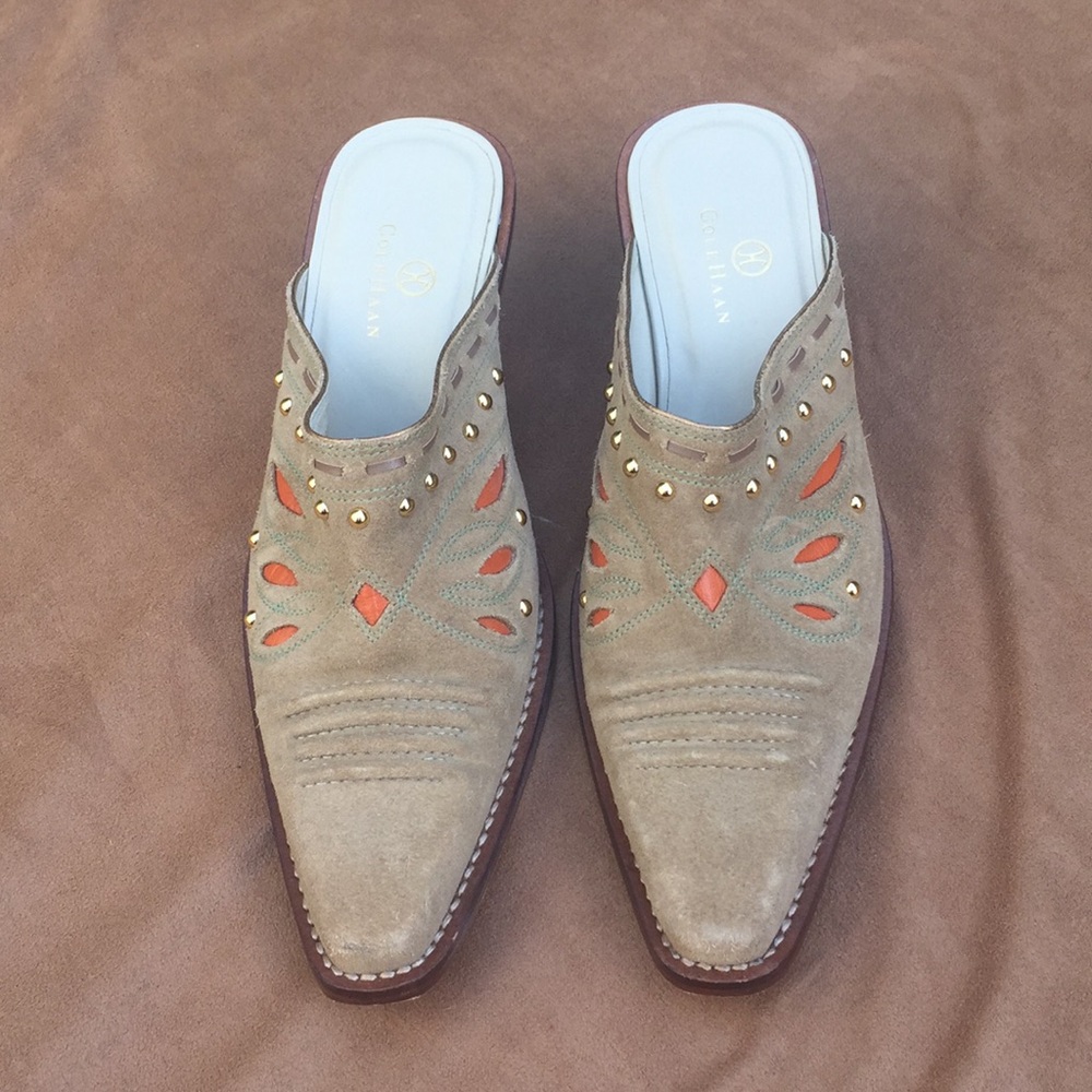 Slip on backless booties